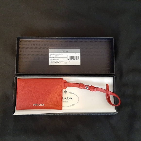 Prada leather coin pouch/cardholder keychain - Picture 1 of 4